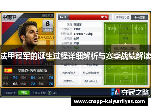 法甲冠军的诞生过程详细解析与赛季战绩解读