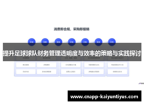 提升足球球队财务管理透明度与效率的策略与实践探讨